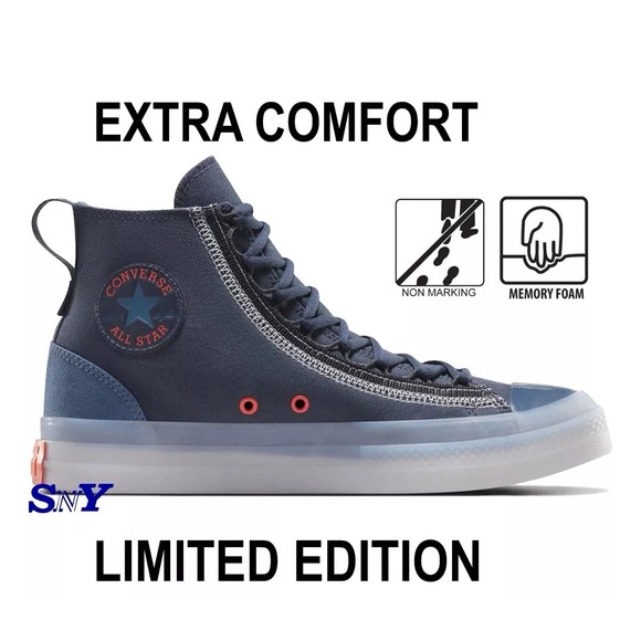 Converse Other - NIB Converse Chuck Taylor All Star CX EXP2 Dark‎ Blue Orange M 8/ W 10 A14296C